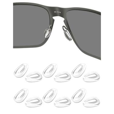 Imagem de HILEEN 6 pares de almofadas de nariz de substituição para Oakley Feedback OO4079/Holbrook Metal OO4123/Calibre 6 8 OO6038 OO4124/Crosshair OO4060 OO4069/Wingfold EVS OX5115/Wingfold EVR OX5118