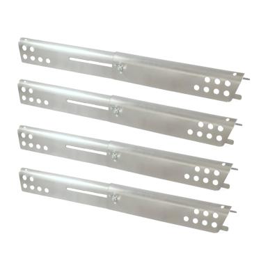 Imagem de Outdoor Bazaar Conjunto de quatro placas térmicas de substituição de aço inoxidável de comprimento ajustável para modelos de churrasqueira a gás Charbroil Advantage e outros