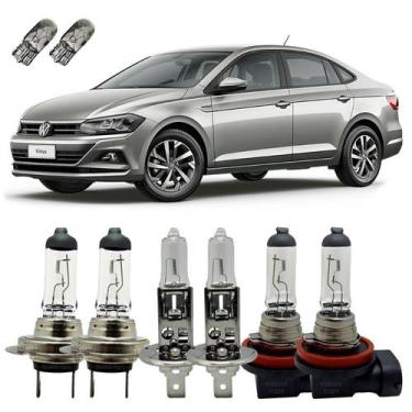 Imagem de Kit Lâmpadas Originais 3200K Alto Baixo Milha VW Virtus T10 - Autovex 