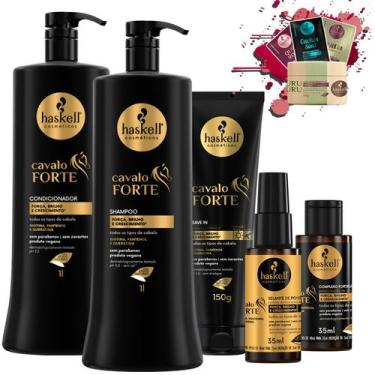 Imagem de Kit Haskell Cavalo Forte Sh Cond 1l Leave-in Selan Complexo