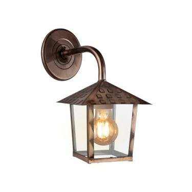 Imagem de Arandela Colonial Nina Quadrada - Vidro Liso - Cobre