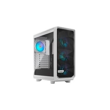 Imagem de Gabinete Gamer Fractal Design Meshify 2 Compact RGB, Mid Tower, ATX, Lateral em Vidro, Branco - FD-C-MES2C-08