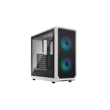 Imagem de Gabinete Gamer Fractal Design Focus 2 RGB, Mid Tower, ATX, Lateral em Vidro, Branco - FD-C-FOC2A-04
