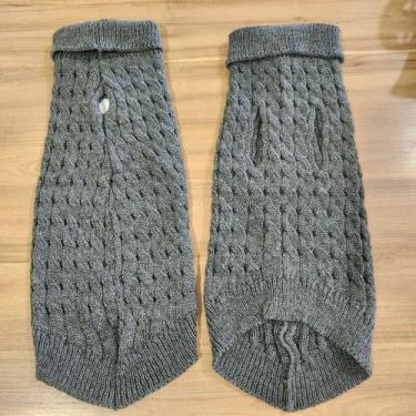 Imagem de Roupa de Cachorro Gato Frio Inverno Buraco para Coleira Pequenos Medio
