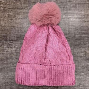 Imagem de Gorro/ Touca Infantil Com 1 Pompom Lisa Forrada Por Dentro Para o Inve
