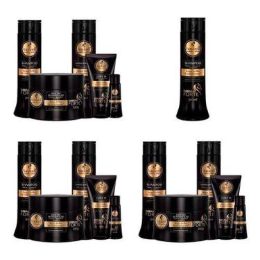 Imagem de Kit Haskell Cavalo Forte 3 Kits 5 Produtos P + Shampoo 300ml
