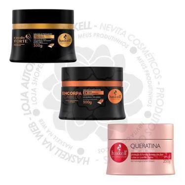 Imagem de Haskell Máscaras Cavalo Forte Encorpa Cabelo Queratina - Haskell Cosmé
