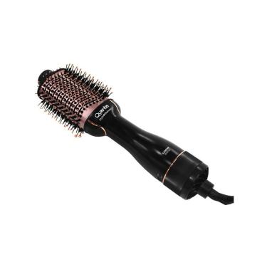 Imagem de Escova Secadora Quanta 2 Em 1 Qtes6000n Bivolt - Preto-rose Gold