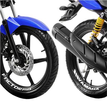 Imagem de Adesivo Premium Roda Yamaha Factor 150 Cor Branco