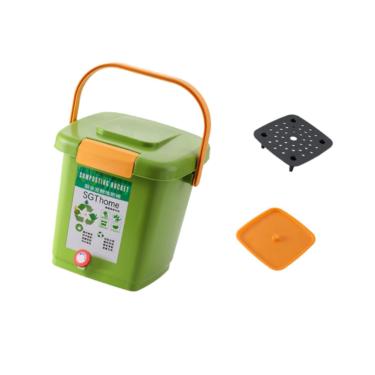 Imagem de IEUDNS Composteira para lixo, lixo doméstico, balde de compostagem para resíduos alimentares, tanque de fermentação para jardim, pomar, cozinha e quintal, 15l