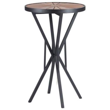 Imagem de Bistrô Atenas Em Alumínio Com Tampo De Madeira Trama Origina Fendi