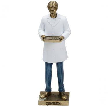 Imagem de Estatueta Decoração Odontólogo Dentista Enfeite Resina 25cm