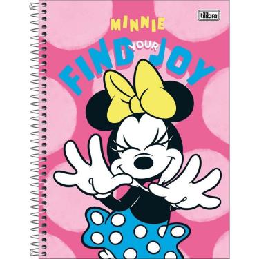 Imagem de Caderno Espiral Universitário 1 Matéria Minnie Fit 80 Folhas Tilibra Estampa 1