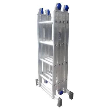 Imagem de Escada Articulada Alumínio Real 4x4 16 Degraus