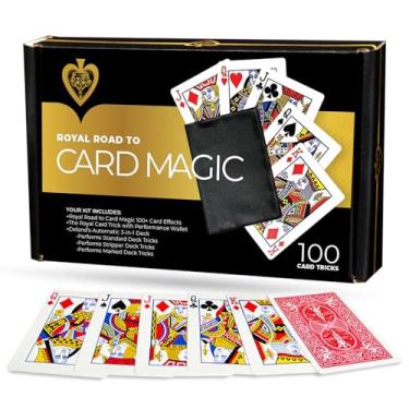 Imagem de Magic Makers Royal Road to Card Magic Kit with Automatic Deck 100 Card Tricks