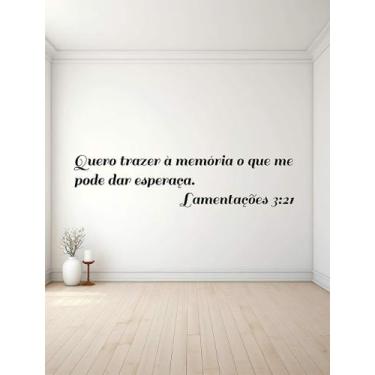 Imagem de Adesivo De Parede Lamentações 3:21 - Lojinha Da Luc Adesivos