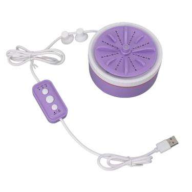 Imagem de Mini Máquina de Lavar Turbo Eficiente e Conveniente, Lavadora Portátil Ultrassônica Turbo Com Usb para Viagens de Negócios Em Casa, Casa de Faculdade, RV, Limpeza de (Roxo)