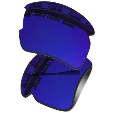 Imagem de Vonxyz Lentes de reposição para óculos de sol Oakley Flak 2.0 XL OO9188 - Sapphire MirrorCoat polarizado