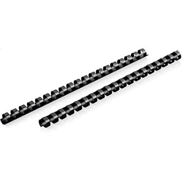 Imagem de Mead Combo Bind espinhos para encadernação/espirais/bobinas/pentes, 9/16", capacidade para 105 folhas, preto, pacote com 125 (4000138)