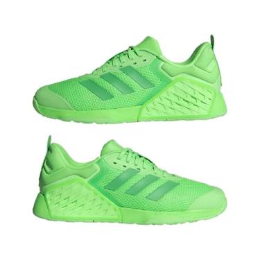 Imagem de adidas Tênis de treinamento unissex adulto Dropset 3, Lime Burst/Semisolar Limão/Semiverde Spark, 19 Wide Women/18 Wide Men