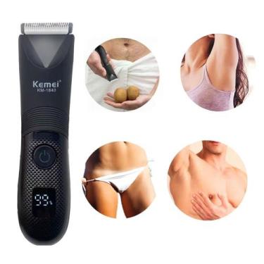 Imagem de O Kemei Desmatador Aparador Elétrico de Região Íntima e Pelos Corporai