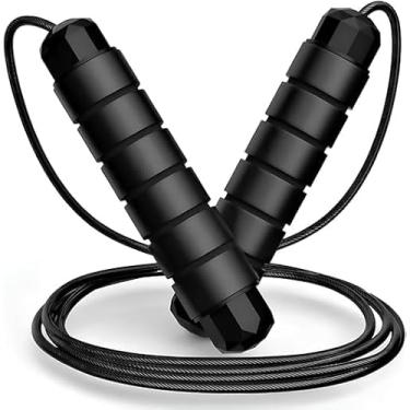 Imagem de Corda De Pular Cross Speed Rope Rolamento Profissional Fitness Para Exercícios em Casa 3 Metros Ajustável Premium
