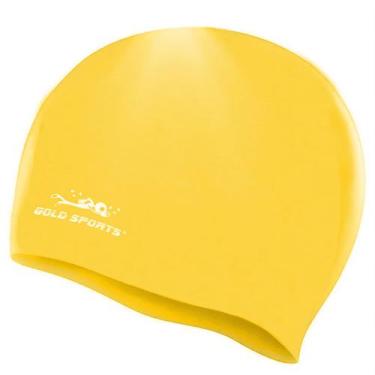 Imagem de Touca De Natação Gold Sports Pro Tuut Junior De Silicone, Amarelo, Úni