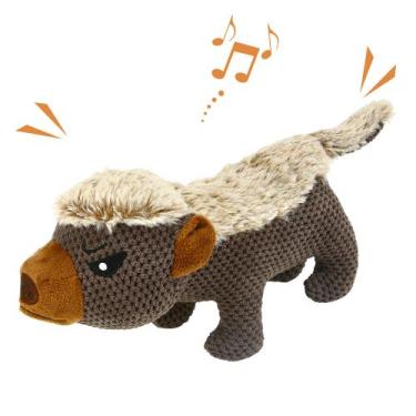 Imagem de Brinquedo de pelúcia para cães IOKHEIRA Indestrutível Squeaky para mas