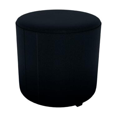 Imagem de Puff Redondo Decorativo Copenhage 43 cm Veludo Inca Milani Store