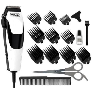 Imagem de Máquina De Cortar Cabelo Wahl Quick Cut 10 Pentes Preto Com Branco 220v
