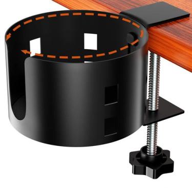 Imagem de Porta-copos de mesa OOKUU atualizado, grande antiderrame, metal preto