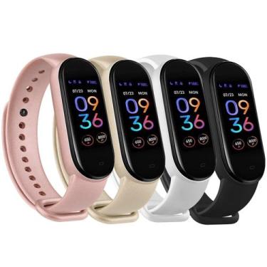Imagem de Pulseiras de reposição Wanme para Amazfit Band 5 (pacote com 4)