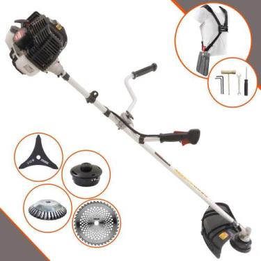 Imagem de Roçadeira Aparador de Grama Kawashima KW43LE À Gasolina 2T 43cc 1,7HP 