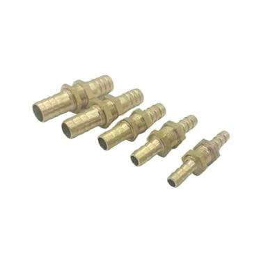 Imagem de 1 peça de encaixe de tubo 4 mm, 6 mm, 8 mm, 10 mm, 12 mm, 16 mm, 19 mm, cauda de farpa de mangueira 1/20.3 cm 1/10.2 cm 1/5.1 cm 3/20.3 cm BSP conector macho junta adaptador de acoplador de cobre (aço