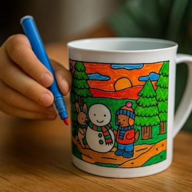 Imagem de Kit 20 Canecas Criativas Bob e Seus Amigos  Natal na Neve Desenho FREN