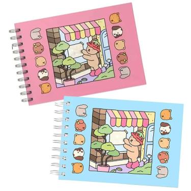 Imagem de Livrinho de Colorir Kit 2 unidades Livro Caderno Pintura Arte Desenho Lazer Relaxante Criatividade Distraçao