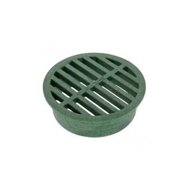 Imagem de Grelha redonda de plástico NDS de 10 cm, dreno verde, 4 polegadas