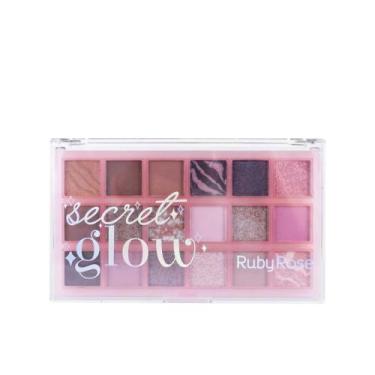 Imagem de Paleta de Sombras Ruby Rose Secret Glow 18 Cores
