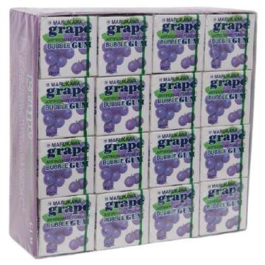 Imagem de Chiclete Marukawa Sabor Uva - Bubble Gum Grape 32 unidades