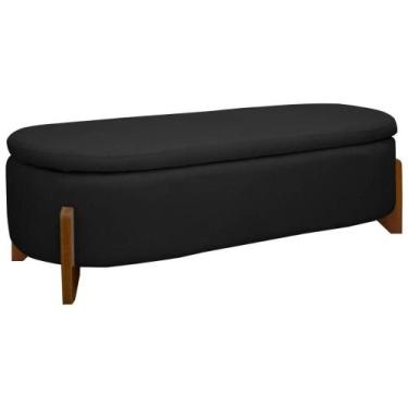 Imagem de Puff Baú Organizador de Sapatos Thor 135cm Para Cama Bouclé - SOFA STO