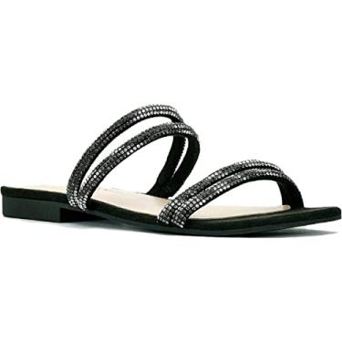 Imagem de Jessica Simpson Sandália feminina Raexe Slide, Preto, 6