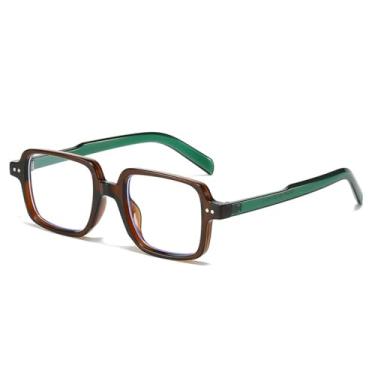 Imagem de Óculos de Sol Masculinos com Rebites, Proteção UV400, Estilo Punk Feminino, Lentes Transparentes Degradê, Ideais para Esportes ao Ar Livre, Corrida e Ciclismo, nas Cores Marrom, Verde e Transparente.