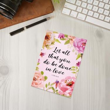 Imagem de Caderno Corinthians 16:14 com citação de versículo da Bíblia, caderno A5 para anotações de escritório, agenda de 21 x 14,7 cm, agenda, agenda de viagem, presente