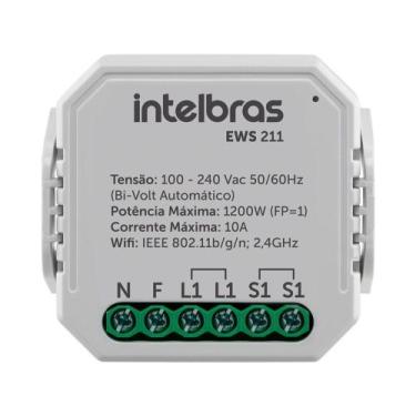 Imagem de Mini Controlador Smart Wi-Fi 1 Interruptor - Intelbras EWS 211