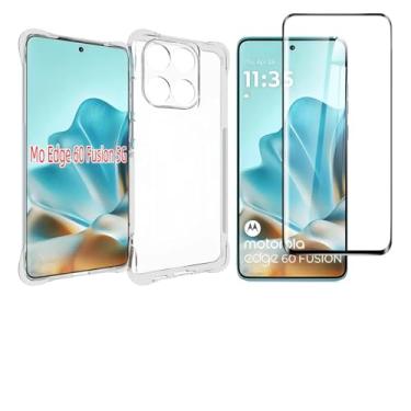 Imagem de Kit Capa Anti Impacto + Película Vidro 3D 9D Protetora P/Motorola Modelos Todos (Moto Edge 60 Fusion)