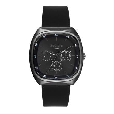 Imagem de Relógio Seculus Masculino Ref: 44301gpsvpu2 Multifunção Retangular Black