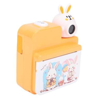 Imagem de SPYMINNPOO Câmera de Impressão Instantânea Tela Colorida de 3 Polegadas 32MP 1080P HD Câmera Digital de Impressão Instantânea Com 3 Rolos de Papel (Amarela)