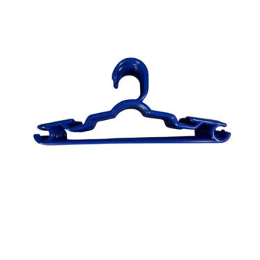 Imagem de Kit Cabide Infantil Para Roupas 10 unidades (Azul Marinho), Cabide Antideslizante Reforçado Multiuso, Contém Porta Lenço, Vestidos, Cabides para Calças, Casaco, Camisetas, Bermudas