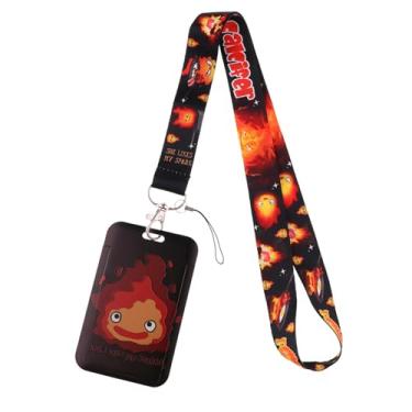 Imagem de Cordão de fogo de terror de Halloween, cordão de suporte de crachá de desenho animado para cartão, viagem