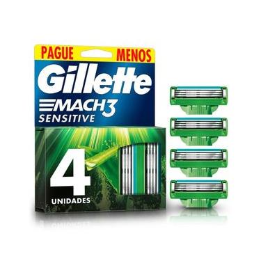 Imagem de Carga para Aparelho de Barbear Gillette Mach3 Aloe & Vitamina 4un